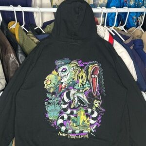 Universal Studios Halloween Horror Nights Grunge Black Hoodie Large